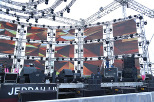 Outdoor Concert Aluminum Square Stage Truss Structure With Flat Roof