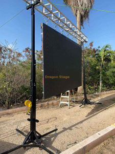 Custom Aluminum Square Truss Stand Crank Stand Lift with LED Screen for Small Event