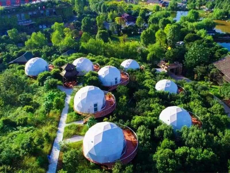 Dome Big Geodesic Tents Glamping Garden Glass PVC Igloo House from ...