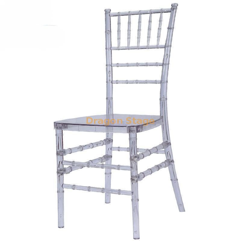 Manufacturer Wholesale Acrylic Crystal PC Dismantling Bamboo Chair Outdoor Wedding Props Chairs Hotel Banquet Chairs
