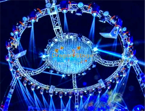 Twin Circular Lighting Truss for Wedding Truss Display