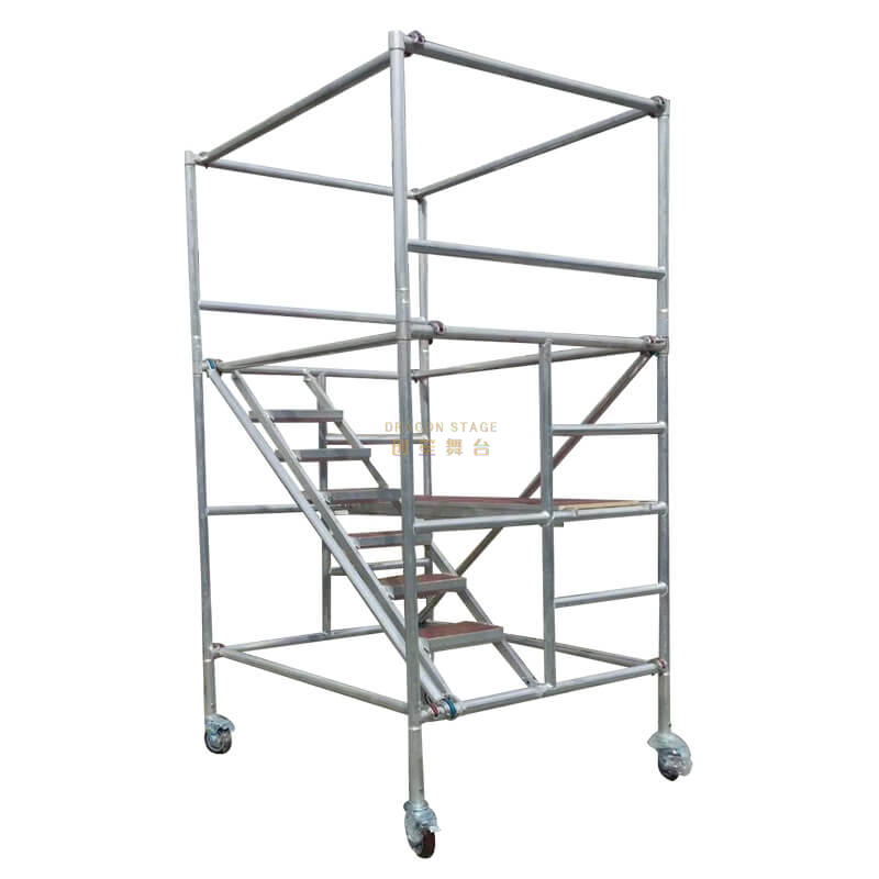 Board Mobile Tower Double scaffolding with 45degree ladder