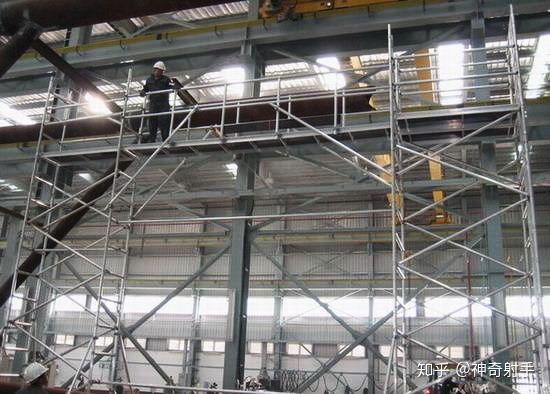 Hot Sale BSCI Certified Outdoor Aluminum Foldable Mini Scaffold for Building Works
