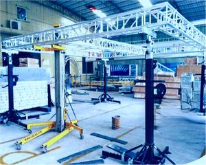 Event Party Portable Heavy Duty Steel Crank Stand Lifting Aluminum Square Truss System 40x40ft （12x12m）