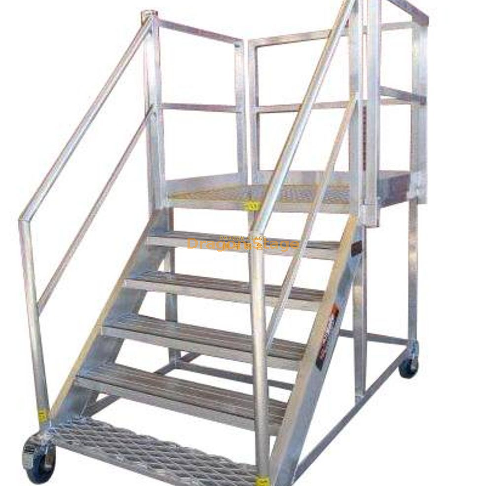 Aluminum Warehouse Assembly Portable Mobile Safety Step Ladder with ...