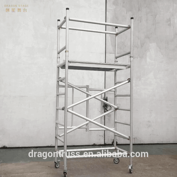 Ladder Moving Rolling Folding Scaffold from China manufacturer - DRAGON ...