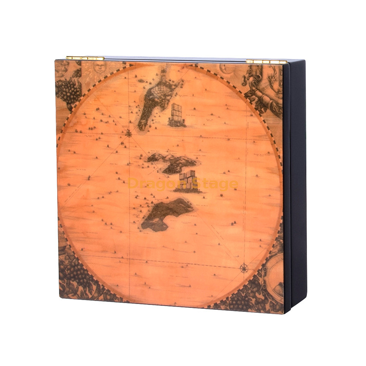 Wooden Box factory customized Saudi Arabic High Glossy Wood Sweet Date Box For Gift from China