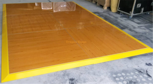 Black White Amber Portable Non-slippery Dance Floor for Wedding Ceremony 1.22x1.22m