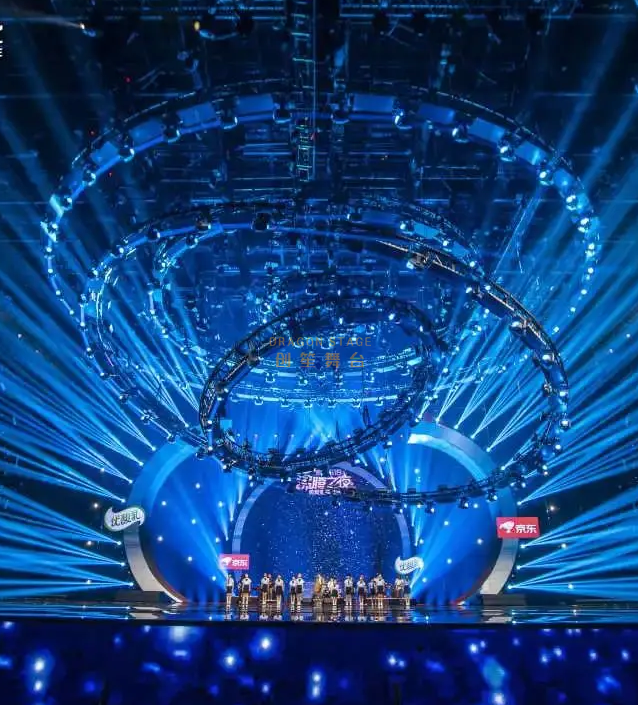 Guangzhou Factory Customized DJ Stage Rotating Lifting Truss Stand With Lifting Swing Truss for Concert Nightclub