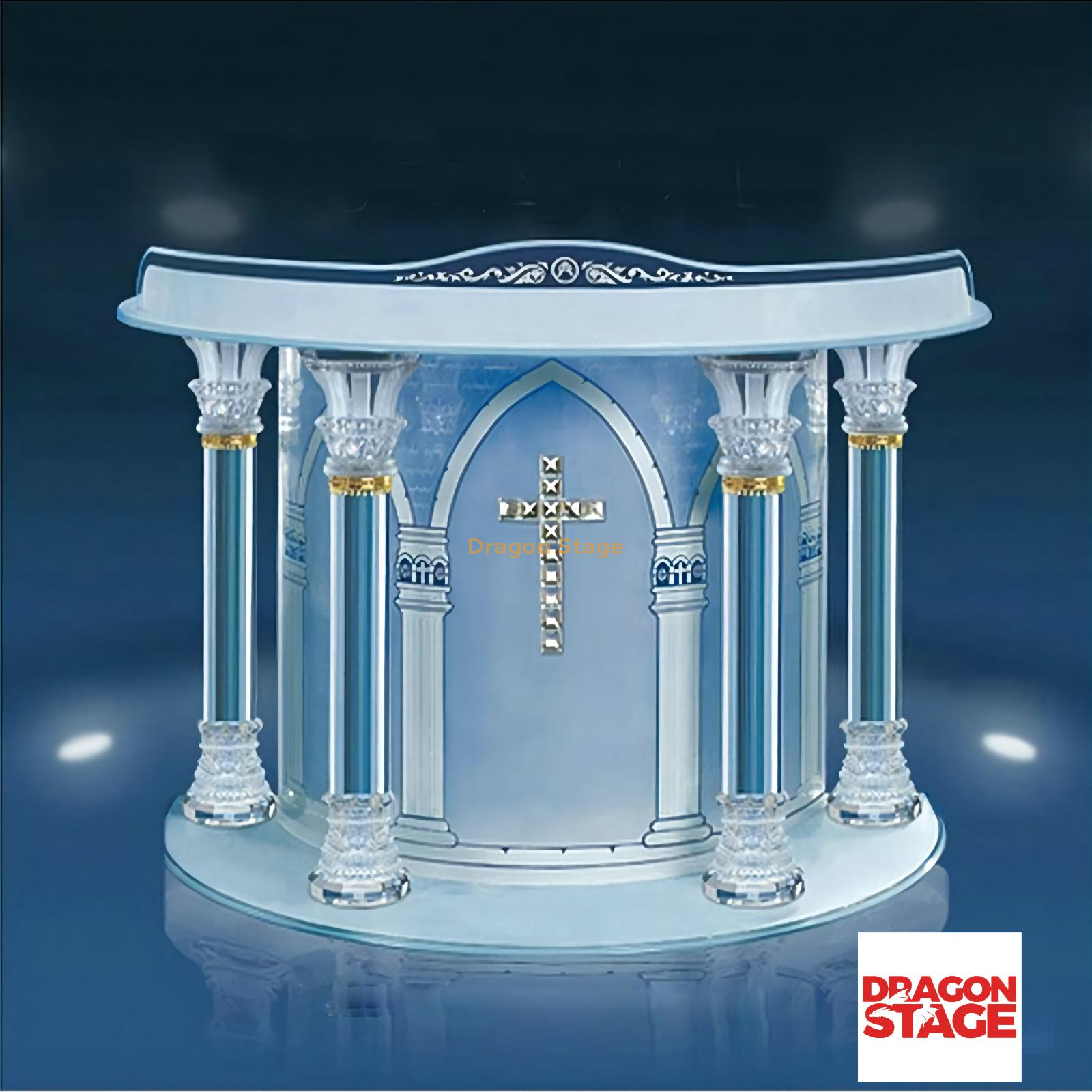 Different Design Types of Church Pulpit with Dimensions from China ...