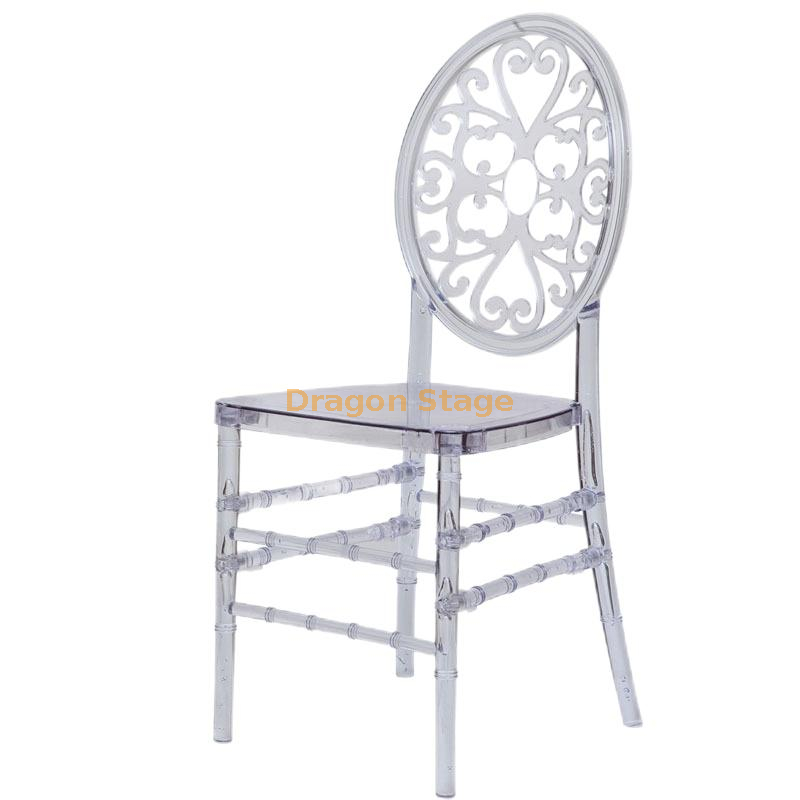 Crystal Napoleon Bamboo Chair Acrylic Disassembly Wedding Chair Outdoor Activity Portable Chair