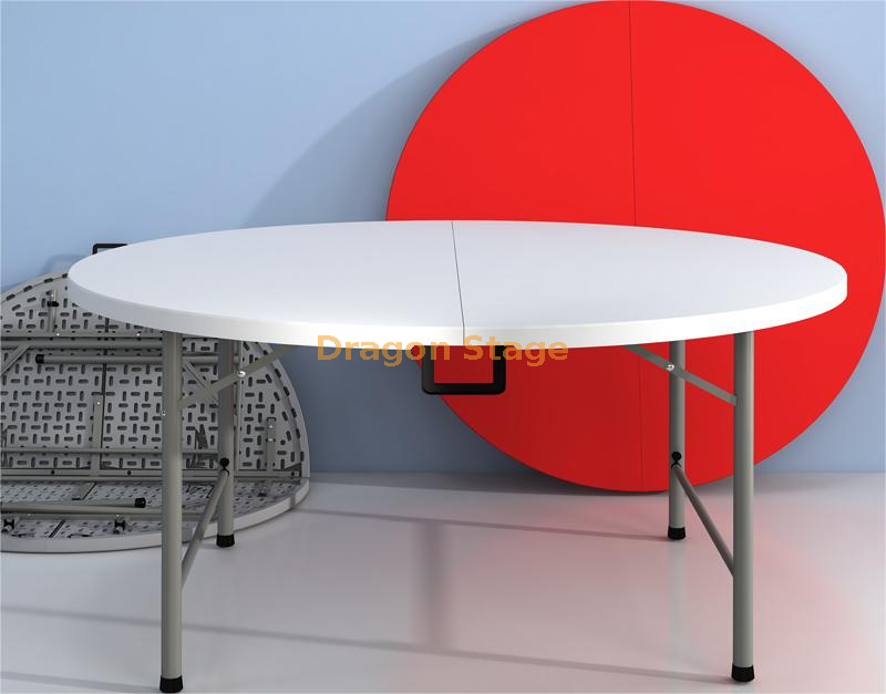 Banquet Folding Round Plastic Table for Events Wedding Plastic Round Dining Table