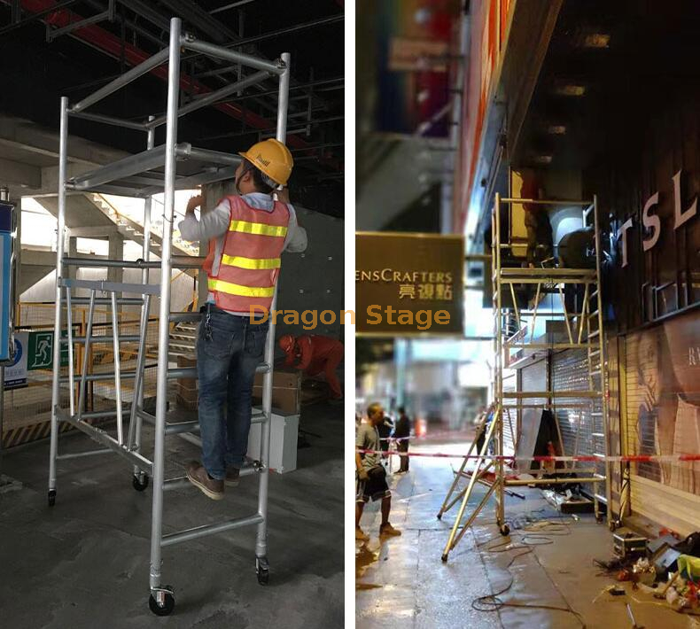 Dragon Factory Price Foldable Folding Aluminum Scaffold Tube